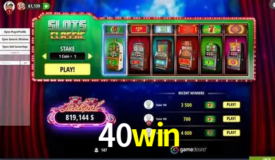 Descubra a Magia dos Jogos de Arcade no 40win